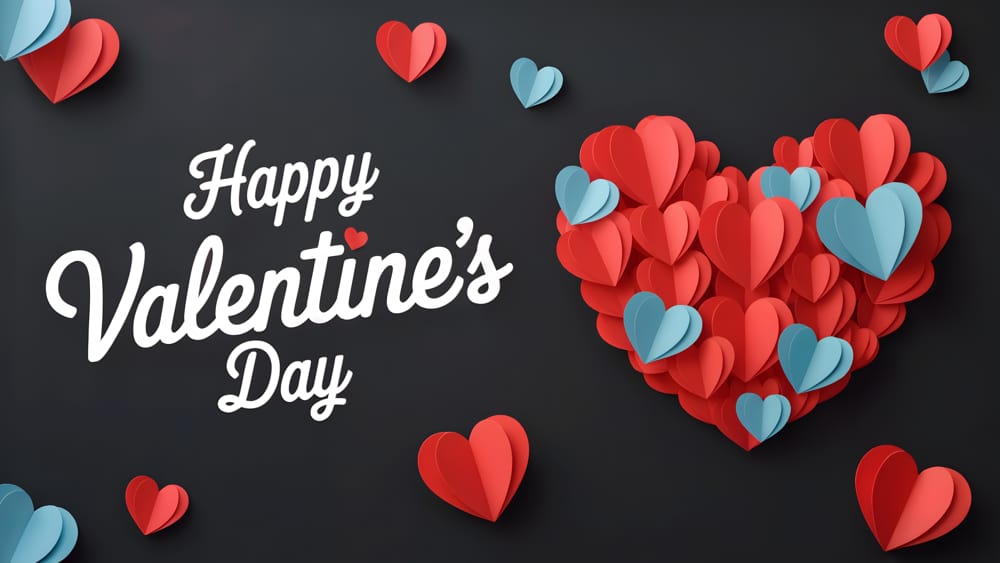 Happy Valentine's Day romantic celebration