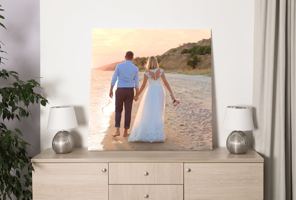 Romantic couple wall art canvas print