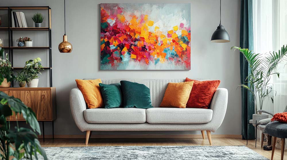 Wall decor in living room