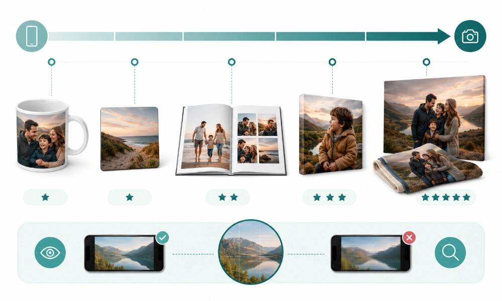 A photo opened full-size on a laptop screen to check it is sharp enough to print
