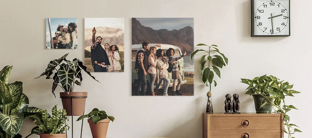 Gallery wall on a staircase
