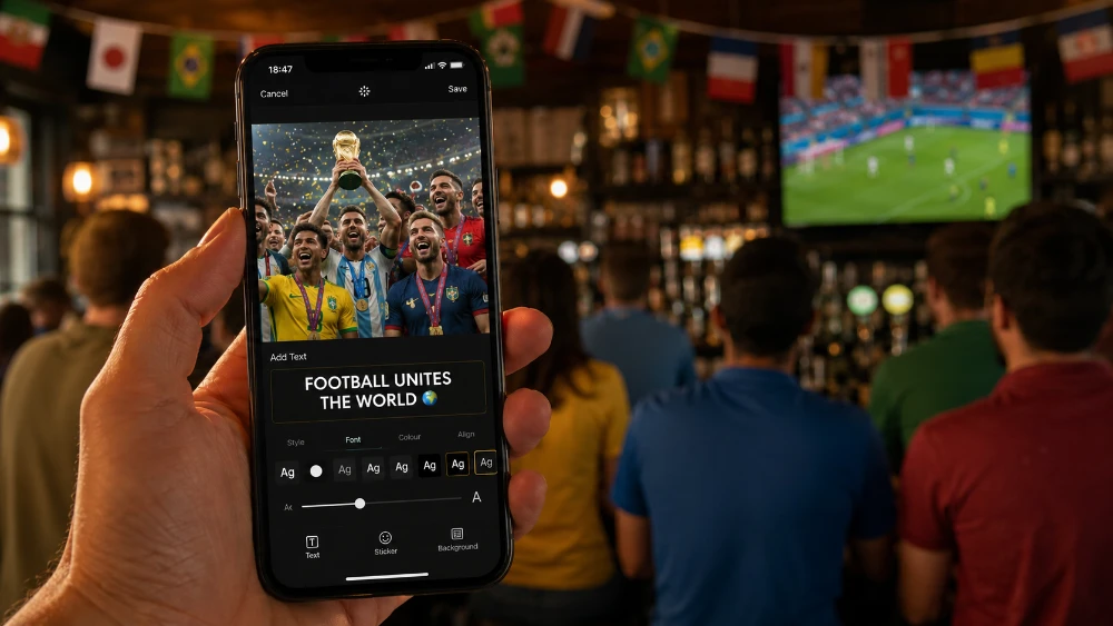 World Cup photo editing for printing