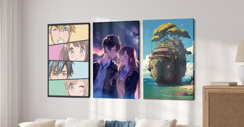 Anime on Canvas: A Striking Wall Art Idea