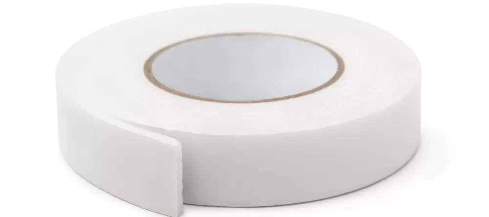 Hanging pictures without nails. Roll of adhesive tape.