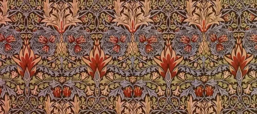 Wall Art Trends. Dark stylised floral wallpaper.