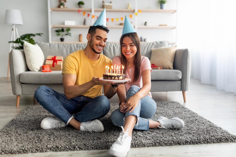 A beautifully decorated cupcake with a single candle, representing simple yet heartfelt birthday wishes for everyday celebrations.