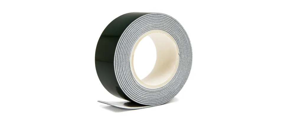 How to hang aluminium prints for maxium visual impact. Black adhesive tape.