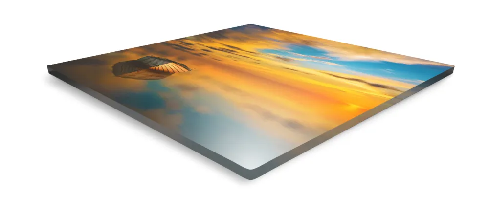 How to Hang Acrylic Prints. Detailed close-up of photo acrylic print.