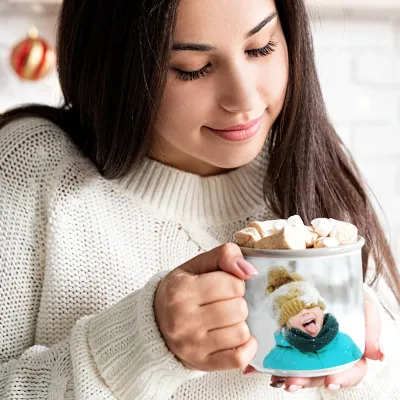 Photo Christmas Gift Finder: Photo enamel mug