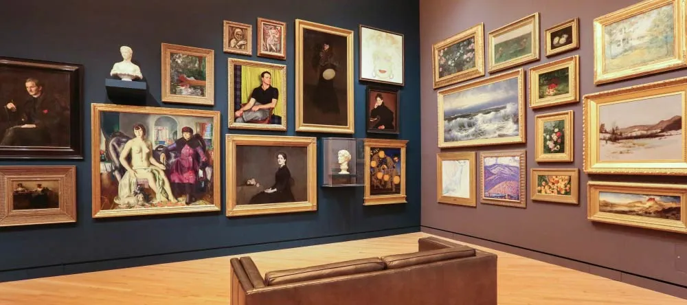 What is a Canvas Print? Paintings displayed in museum. 