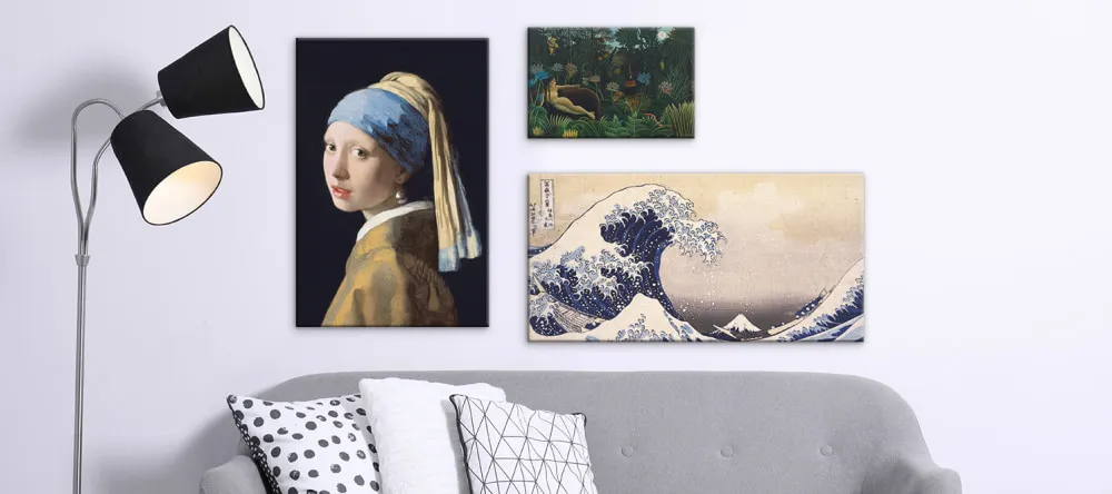 How to Get Painting Prints on Canvas. "Girl with a Pearl Earring" Painting on Canvas.