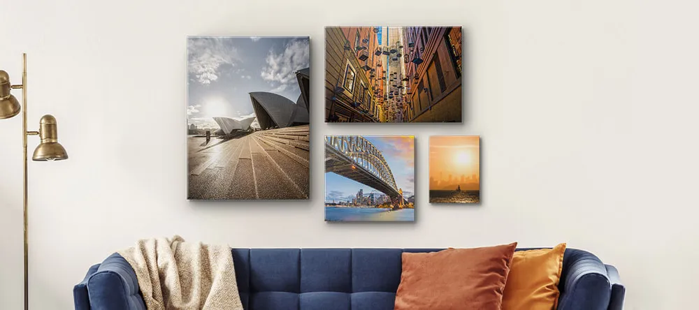 Canvas Pictures for Living Room. Canvas print on wall above sofa.