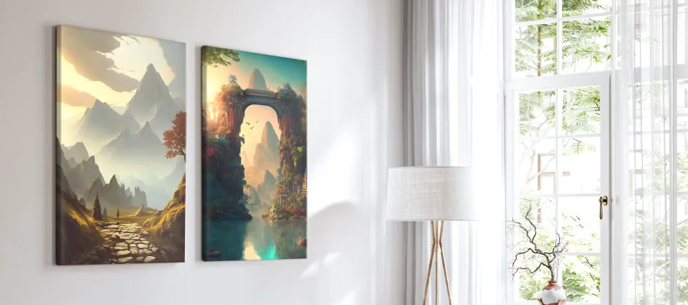 What is AI Art? AI-generated artwork in the living room