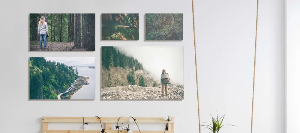Best online photo printing: a canvas wall art display