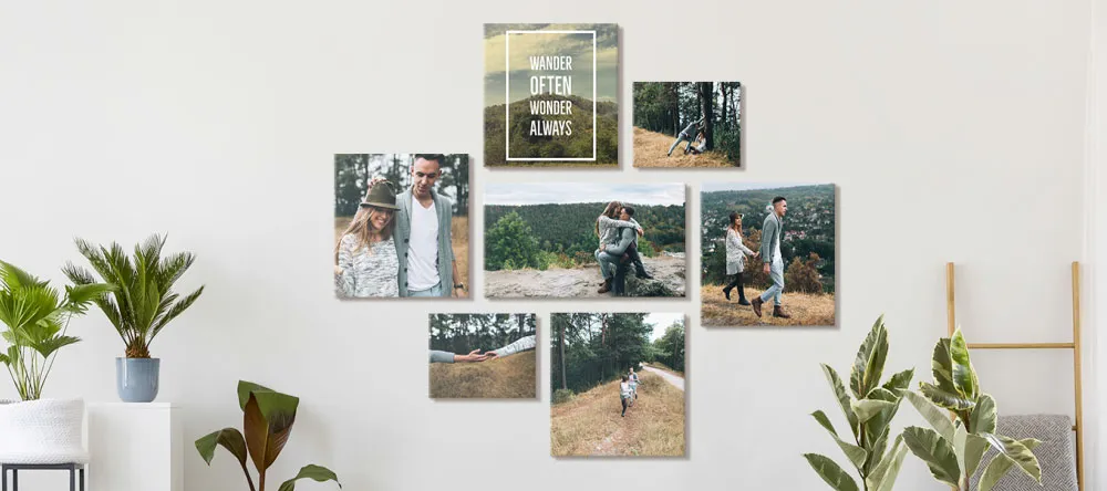 Best online photo printing: a travelling wall art cluster