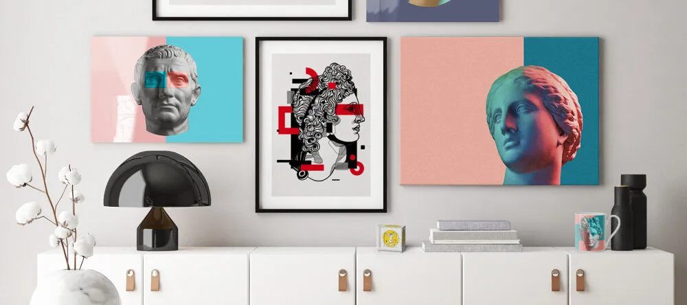 Quirky wall art: a mixed gallery wall