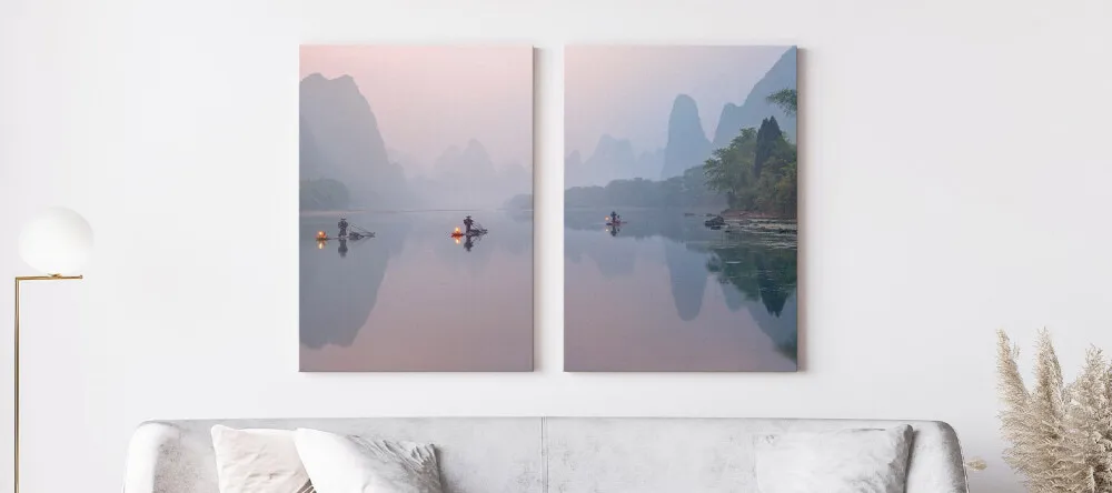 Quirky wall art: two beautiful prints on the wall