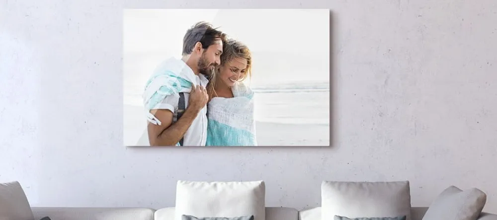 How to clean acrylic prints: an acrylic print on the wall