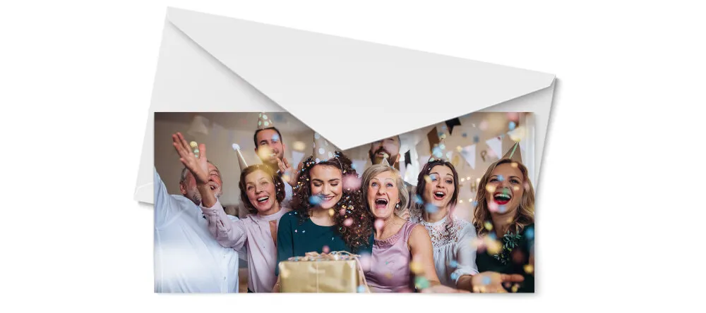 What size is a postcard UK: a panoramic photo card