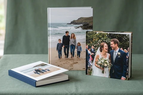 hardcover photo book size range and binding features