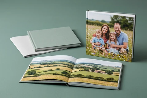 photo book square formats and bindings
