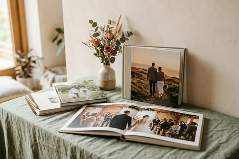 anniversary photo book formats and binding features