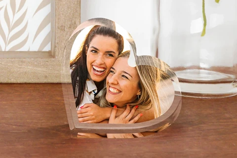 Our photo heart: the perfect gift for someone you love