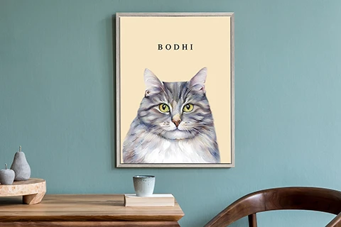 pet print on canvas