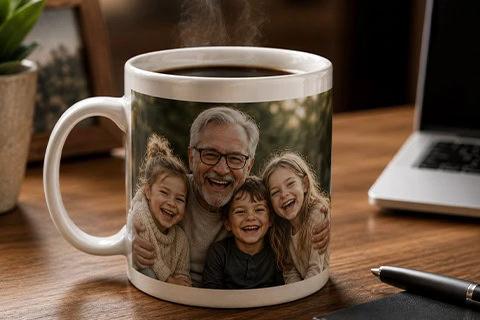 fathers day gift photo mug