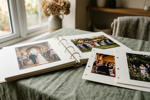 Ring-bound Wedding Photo Book