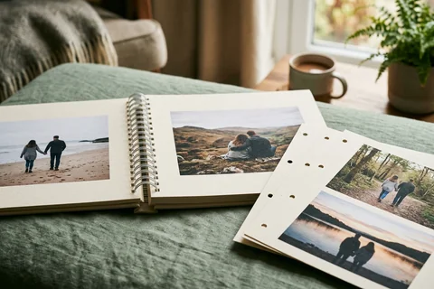 Ring-bound Anniversary Photo Book