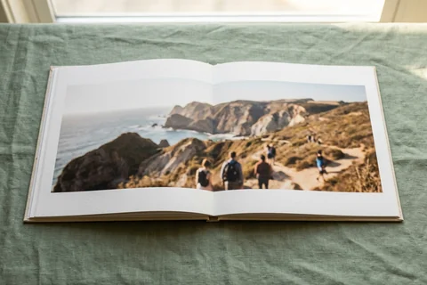 Layflat Travel Photo Book on real photo paper