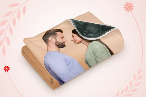 Superbly vibrant photo blanket