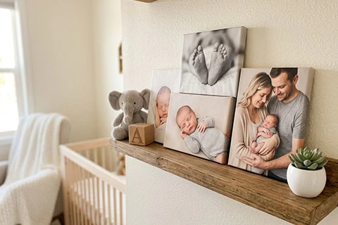 new baby canvas prints
