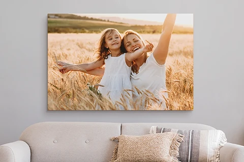 mother's day canvas print on wall