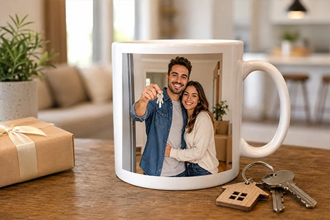 housewarming photo mug