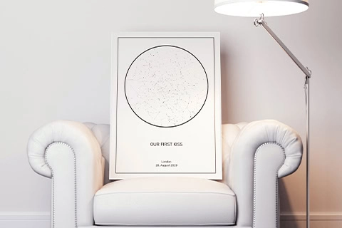 star map poster for fathers day