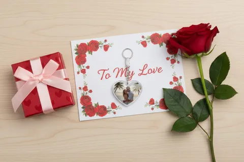 photo keyring as a gift idea