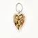 vintage sepia photo heart keyring