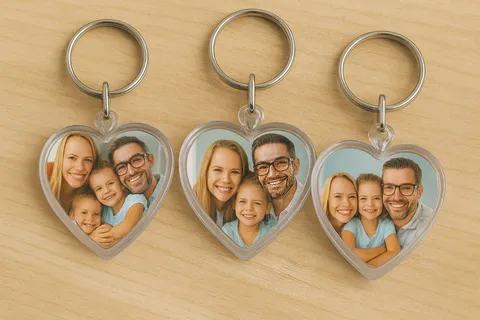 photo keyring as a gift for family
