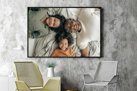 big format canvas family portrait