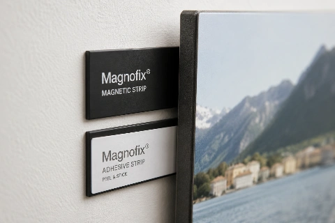 Magnofix® magnetic and adhesive hanging strips for MIXPIX® photo tiles