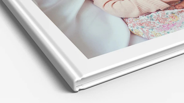 Hardcover photo book corner detail