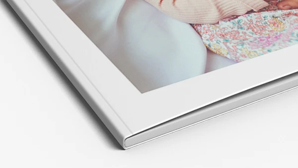 Softcover photo book corner detail